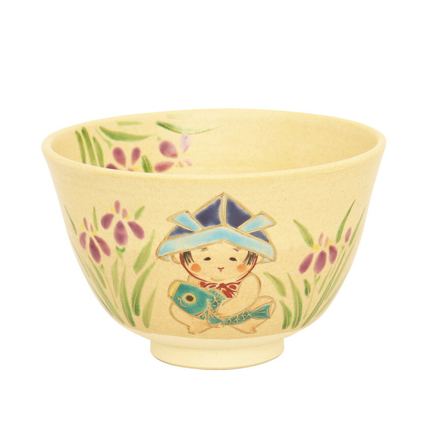 ポイント3倍以上（楽天カード利用） 茶道具 抹茶茶碗（まっちゃちゃわん） 茶碗 色絵 端午の節句 東山 深山