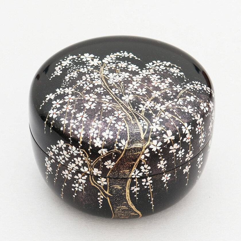 ポイント3倍以上（楽天カード利用） 茶道具 薄茶器（うすちゃき） 平棗 枝垂桜蒔絵 佐々木 麗峰