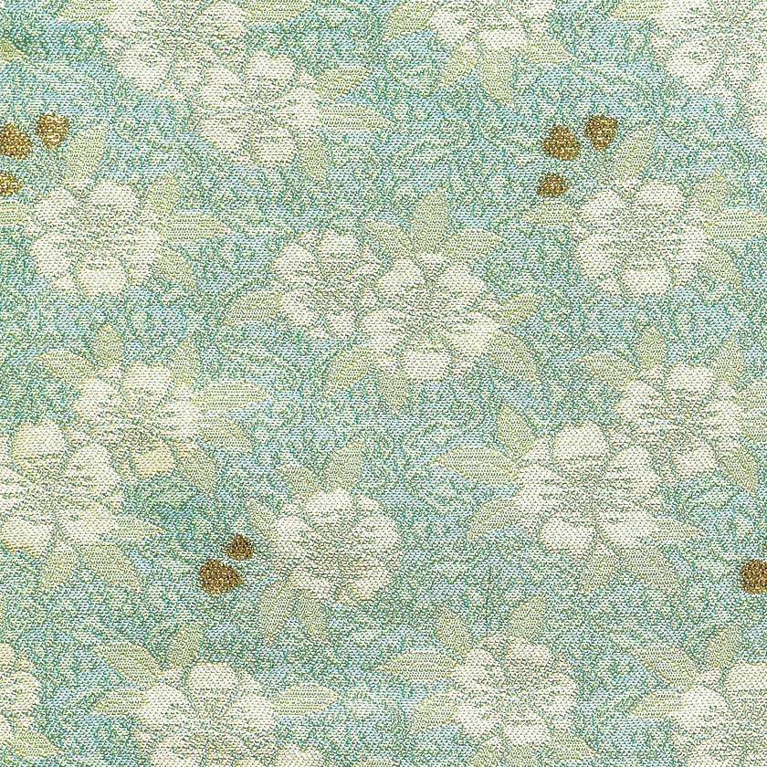 ポイント3倍以上（楽天カード利用） 茶道具 古帛紗（こぶくさ） 古帛紗 花襷に八重桜 ブルー（正絹） 古袱紗