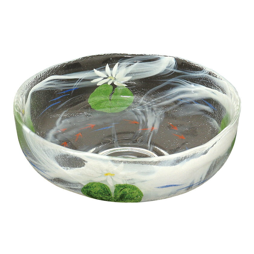 乐天商城 - ポイント3倍以上（楽天カード利用） 茶道具 平茶碗（ひらちゃわん） ガラス馬盥茶碗 メダカの学校 広畑 久仁彦