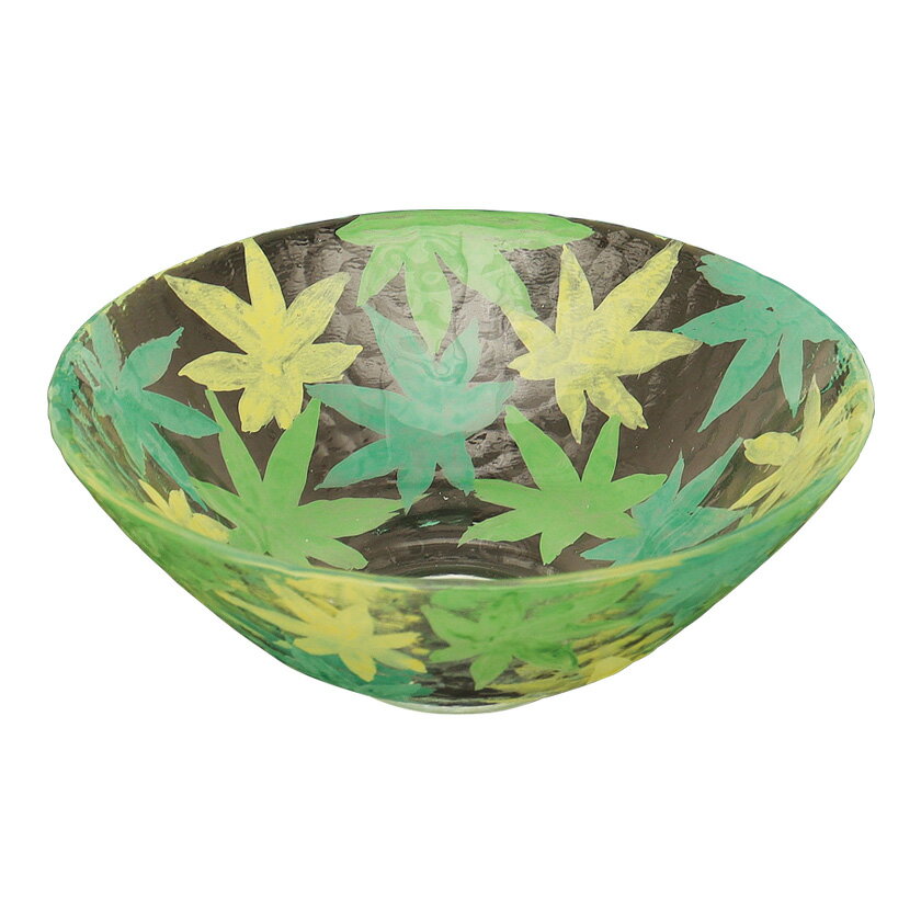 Matcha Bowls - ポイント3倍以上（楽天カード利用） 茶道具 平茶碗（ひらちゃわん） ガラス平茶碗 青楓いっぱい 【耐熱】 今岡 都