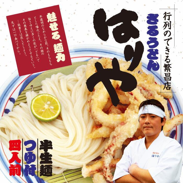 ボックスはりやうどん 4人前/讃岐うどん ざるうどん