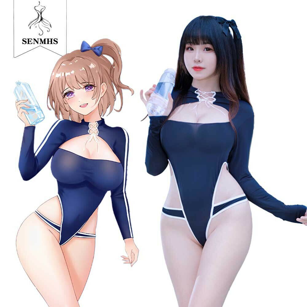 楽天SENMHS 楽天市場店SENMHS スク水 コスプレ セクシー 過激 エッチ な えろい ランジェリー 下着 ベビードール 貧乳 可愛い 透け透け シースルー cosplay レオタード ハイレグ タイト 体操着コスチューム レディース ネイビー