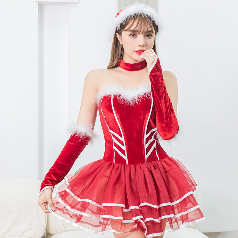 【送料無料】セクシーサンタ コスプレ セクシー 可愛い サンタコス 衣装 クリスマス サンタクロース 仮装 コスチューム 演出服 イベント パーティー 舞台 新年会 文化祭 レディース