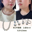 【全国送料無料】真珠2点セット パールネックレス パールピアス パールイヤリング あこや真珠 ネックレス 入学式 卒業式 行事 法要 冠婚葬祭 結婚式 お葬式 発表会 セレモニー ビジネス フォーマル お出かけ 真珠 ギフト プレゼント