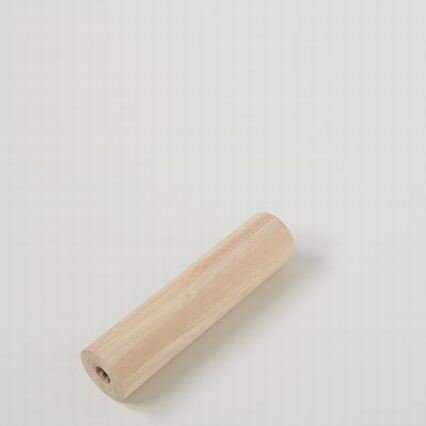 ラバーウッド集成丸脚　300X75Φ　無塗装