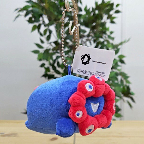 【EXPO2025 ミャクミャク もっちりぬいぐるみ ボールチェーン 横ミニ】大阪　大阪お土産　大阪 お土産　大阪万博　大阪2025　EXPO　EXPO2025　ミャクミャク　ミャクミャクグッズ　大阪万博グッズ　ぬいぐるみ　もっちり　かわいい　みゃくみゃく　雑貨　プレゼントのサムネイル