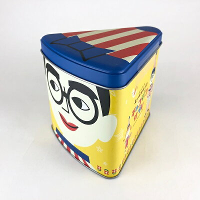 大阪 くいだおれ太郎 チョコデコサブレ三角缶 地域限定ご当地商品 大阪 くいだおれ太郎 チョコデコサブレ三角缶 地域限定ご当地商品