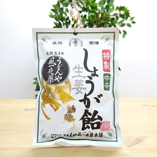 【特製 しょうが飴 中辛（ゆうパケ専用）】送料込　うどんや風一夜薬本舗　大阪　大阪お土産　大阪土産..