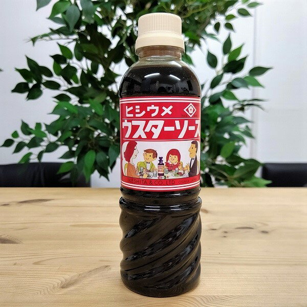 【ヒシ梅 ウスターソース 420ml】大阪　お土産　大阪土産　地ソース　ソース　調味料 コナモン こなもん　粉もん　関西　天ぷら　焼きそば　炒め物　串かつ　お返し　贈り物　池下商店