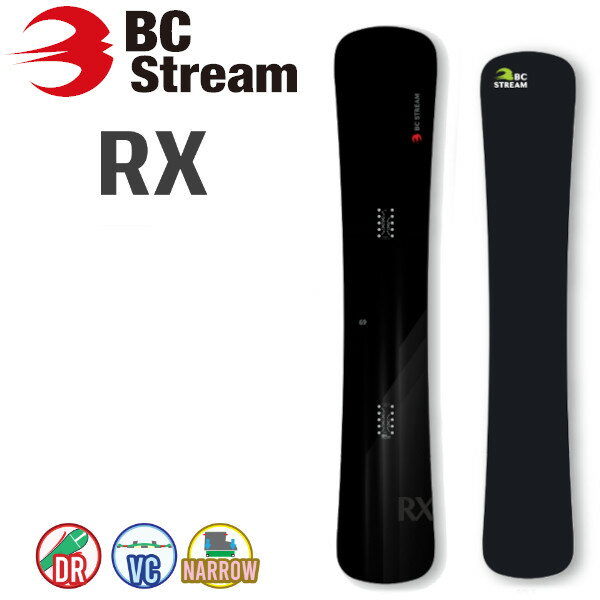  24-25 BC STREAM ビーシーストリーム RX アールエックス カービング SNOWBOARD ボード 板 2024-2025 BC-STREAM ご予約商品