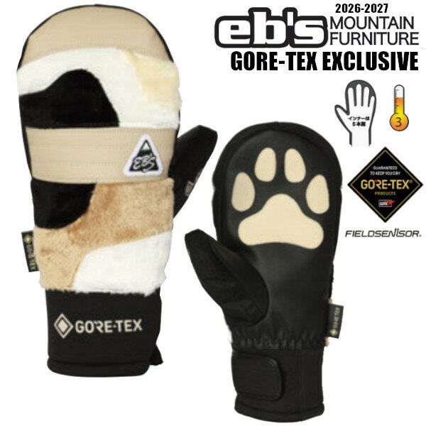 樂天商城 - 26-27 eb's エビス GORE-TEX EXCLUSIVE ゴアテックス エクスクルーシブ GORE-TEX GLOVE MITT ミトン グローブ オジーミット #4600016 ebs 正規販売店 SNOWBOARD 2026-2027 ご予約商品