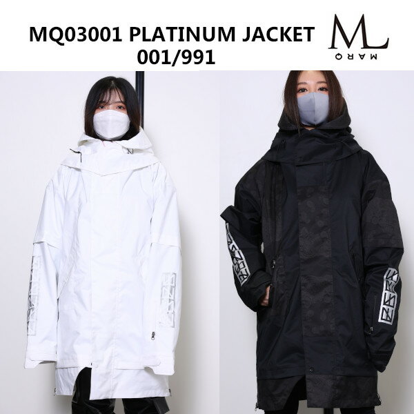 22-23 MARQLEEN マークリーン MQ03001 PLATINUMJACKET 001 991 プラチナム ジャケット スノーボード ウエア ジャケット 正規販売店 スノー ウェア SNOWBOARD 2022-2023