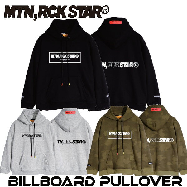 ご予約商品 26 MTN ROCK STAR マウンテンロックスター BILLBOARD PULLOER HOODED プルオーバー フーディ MRS アパレル MOUNTAIN ROCK STAR