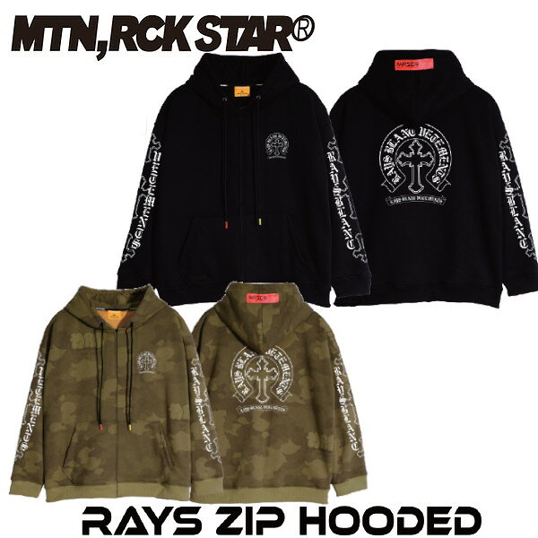 ご予約商品 26 MTN ROCK STAR マウンテンロックスター RAYS ZIP HOODED ジップ フーディ MRS アパレル MOUNTAIN ROCK STAR