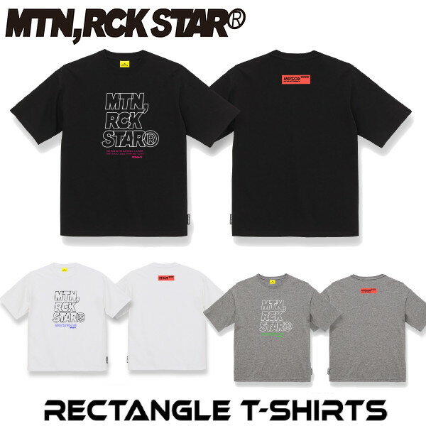 Rakuten - ご予約商品 26 MTN ROCK STAR マウンテンロックスター RECTANGLE T SHIRTS Tシャツ MRS アパレル MOUNTAIN ROCK STAR メール便発送