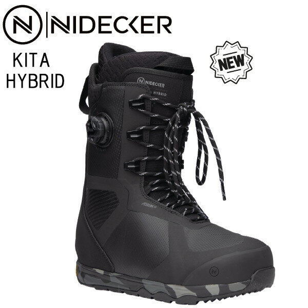 23-24 NIDECKER ナイデッカー KITA HYBRID キタ ハイブリッド boa レース Vibramソール スノーボード ブーツ 正規販売店 BOOTS snowboard 2023-2024