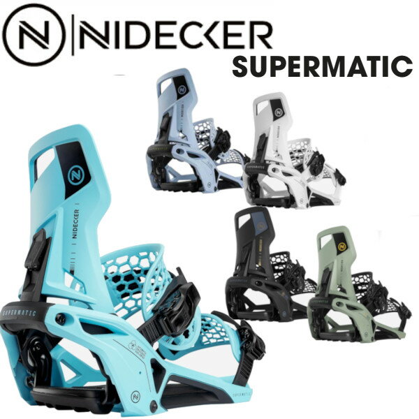 [特典付き] 24-25 NIDECKER ナイデッカー SUPERMATIC スーパーマチック DOROPIN ステップイン ビンディング バインディング BINDING 正規販売店 スノーボード SNOWBOARD 2024-2025 ご予約商品