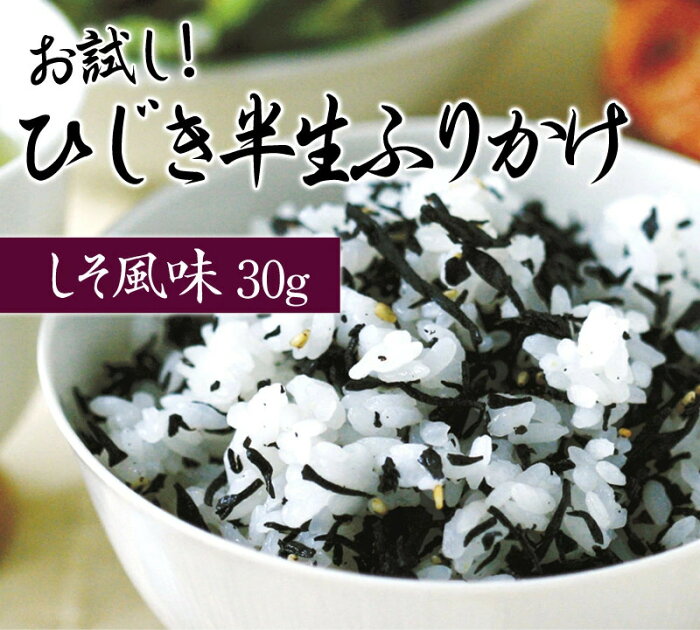 【ポスト投函】ひじき半生ふりかけ30g ×4袋入り（しそ風味）【送料無料】お弁当 おにぎり お試し ポイント消費 1000円 1000円ポッキリ 買いまわり グルメ ご飯のお供