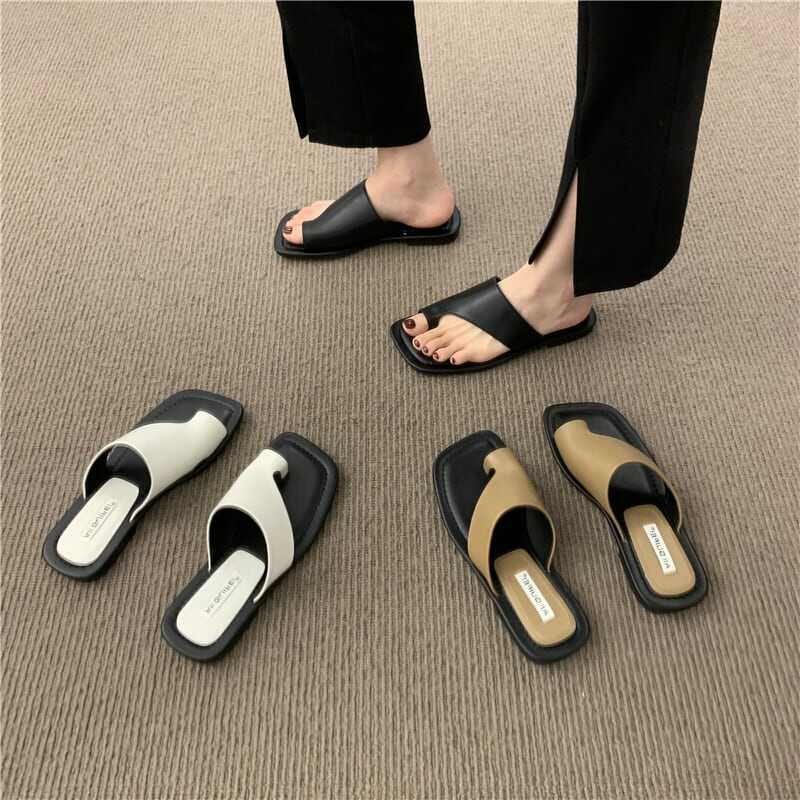 レディース トング サンダル フラットサンダル コンフォート 歩きやすい 疲れない 痛くない ぺたんこ オープントゥ ローヒール PU 軽い かっこいい カジュアル 大人 流行り 上品 きれいめ シンプル クラシック エレガント