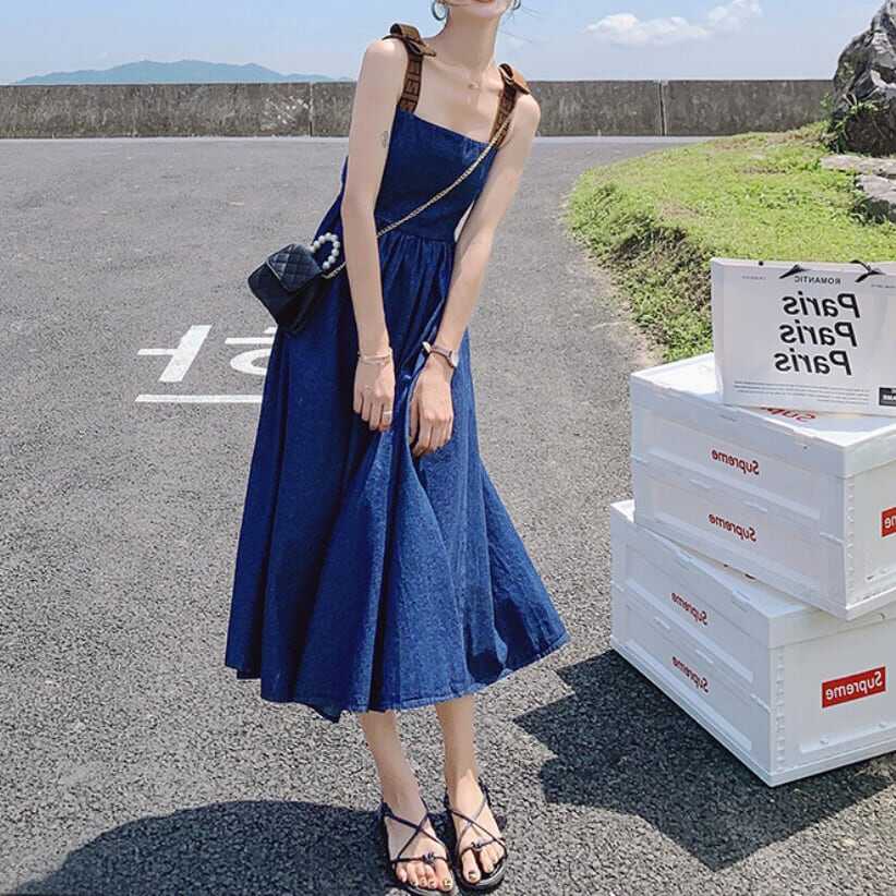 ワンピース 上着 人気 おすすめ おしゃれ お洒落 激安 安い 送料無料 プチプラ 肩出し ノースリーブ スクエアネック Aライン 膝丈 無地 リボン ポリエステル 可愛い かわいい 韓国 シンプル