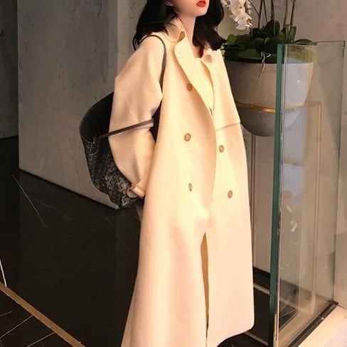 Rakuten - コート アウター ロング チェスターコート リボン 暖かい 防寒 ウエストマーク ガウンコート ウールタッチ ミディアム丈 袖あり 長袖 ポケット付き アウター 羽織り 大人可愛い きれいめ シンプル