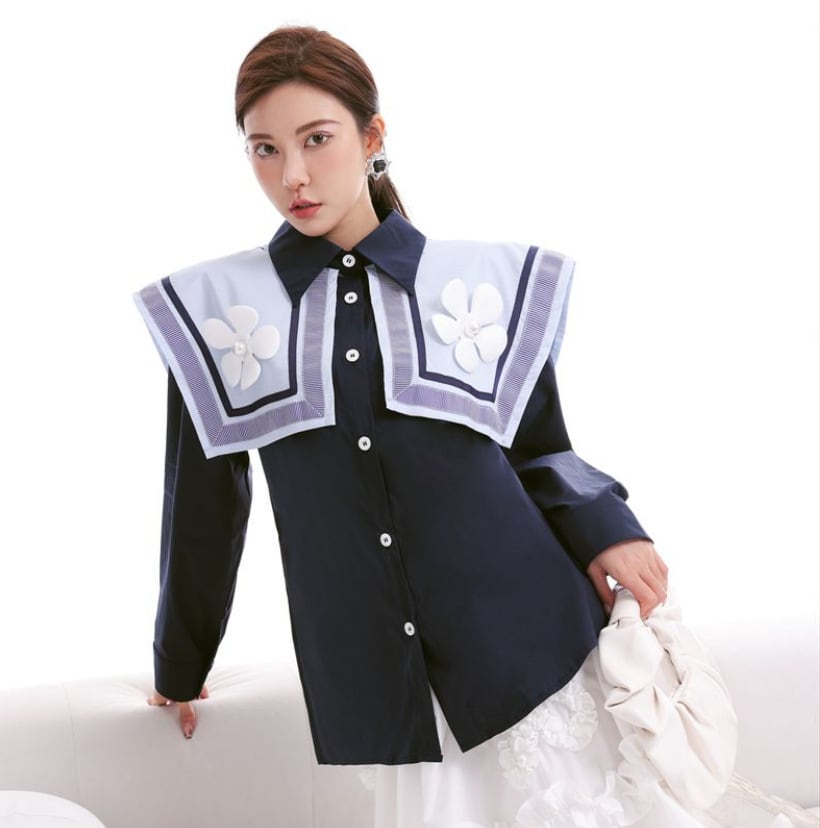 トップスシャツブラウス袖あり長袖フ...