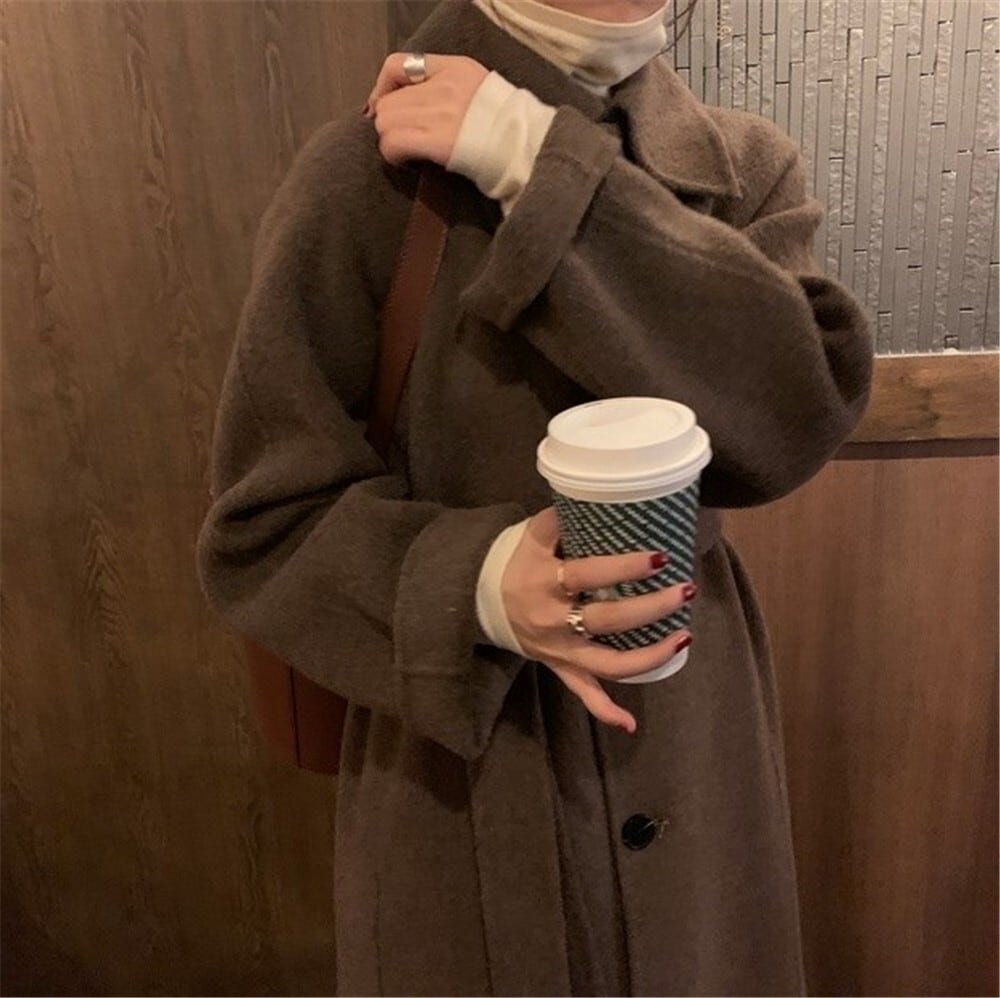 Other - レディース 羽織り コート アウター 美シルエット 暖かい 防寒 ステンカラーコート インスタ映え 可愛い かわいい 韓国 かっこいい カジュアル 大人 上品 シンプル クラシック エレガント こなれ感