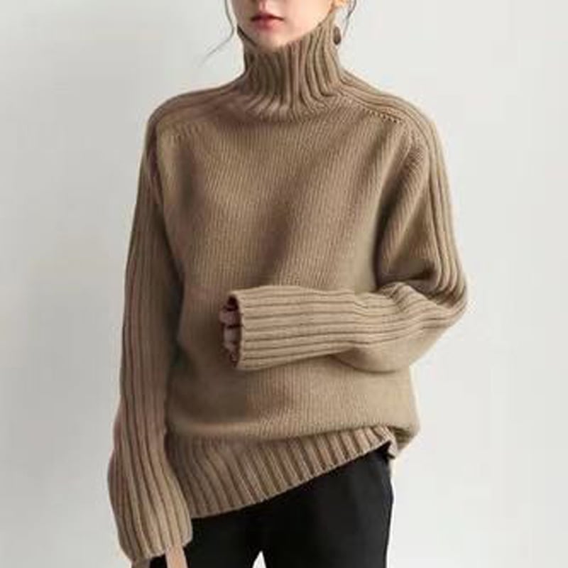Rakuten - トップス ニットソー セーター 袖あり 長袖 ハイネック タートルネック ニット かわいい 大人可愛い きれいめ シンプル カジュアル 大人 おしゃれ お洒落 かっこいい レトロ 大人可愛い