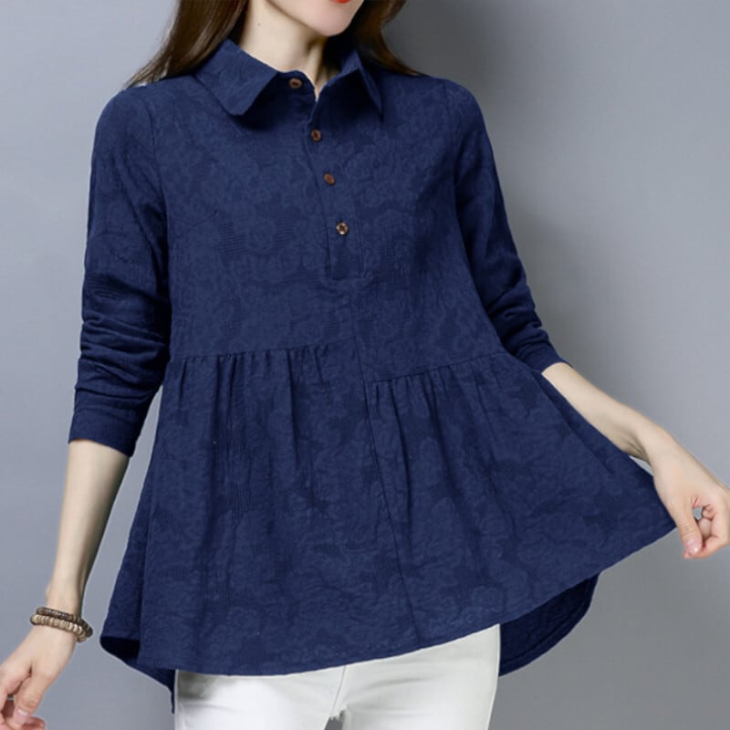 トップスブラウスチュニックミドル丈...