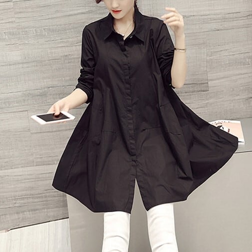 トップス シャツワンピ 長袖 ミニワンピ チュニック丈 フレア Aライン ストレート ワンピース ロングシャツ ゆったり 無地 ゆったり 人気 おすすめ おしゃれ お洒落 激安 安い 送料無料