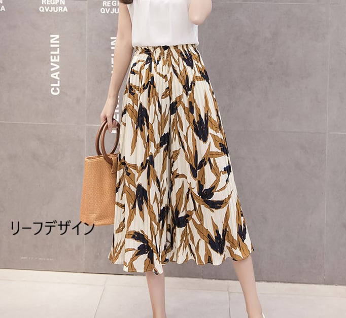 ボトムス パンツ ワイドパンツ ガウチョ シフォン フレア ハイウエスト かわいい ...