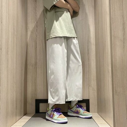 ボトムス パンツ ズボン ワイドパンツ ストレートパンツ 9分丈 アンクル丈 ゆったり、ゆる 綿 シンプル カジュアル 抜け感 リラックス 無地 春 夏 秋 冬 オールシーズン シーズンレス 10代