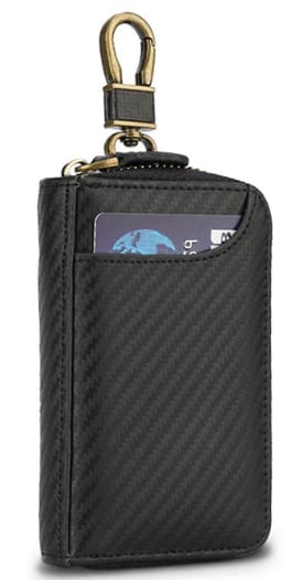 キーケース カードケース IC キャッシュ レス 財布 スマートキーケース 車 L字財布 L字ファスナー カーボンレザー 人気 お洒落 おしゃれ 男女兼用 ユニセックス レディース 女性用 メンズ