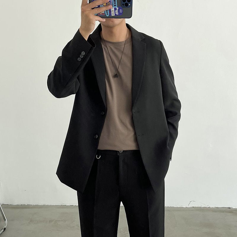 スーツ 紳士服 男 メンズ 人気 おすすめ おしゃれ お洒落 激安 安い 格安 送料無料 プチプラ 上下2点セット セットアップ テーラードジャケット パンツ スラックス テーパードパンツ 無地