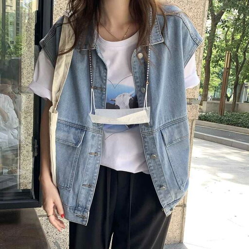 トップス ジレ ベスト 袖なし Vネック 前開き デニム ビッグシルエット オーバーサイズ かわいい 大人可愛い きれいめ シンプル カジュアル 大人 おしゃれ お洒落 無地 春 夏 秋 10代 20代 トップス ジレ ベスト 袖なし Vネック 前開き デニム ビッグシルエット オーバーサイズ かわいい 大人可愛い きれいめ シンプル カジュアル 大人 おしゃれ お洒落 無地 春 夏 秋 10代 20代