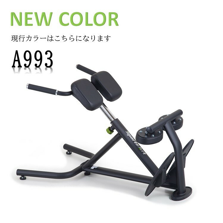 【NEW COLOR】SportsArt バックエクステンションベンチ A993 送料無料 室内 フィットネス エクササイズ 器具 室内 運動 トレーニング フィットネス ボディーメイク 筋トレ 背筋 トレーニングマシン ダイエット器具