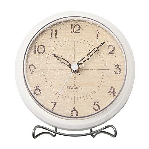 MAG(マグ) 置き時計 防水 防塵 アナログ アンフィー IP54 静音 連続秒針 置き掛け兼用 ホワイト T-737W..