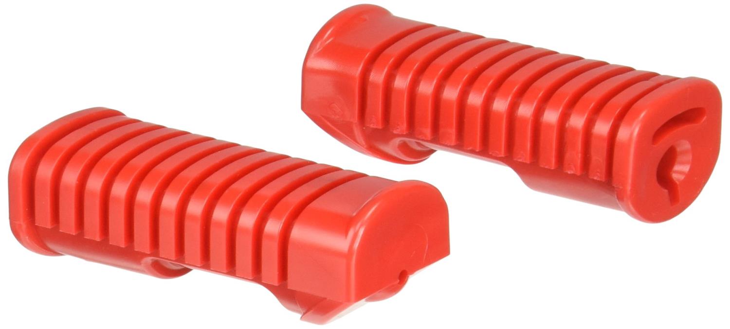 キジマ (kijima)バイク バイクパーツ ステップラバー 左右セット カブ/エイプ(APE) レッド HONDA 213-189