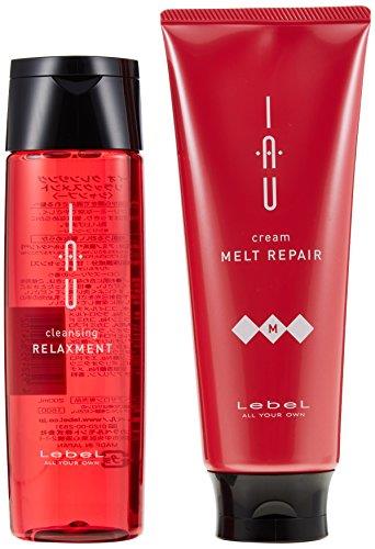 ルベル IAU イオ クレンジング リラックスメント（シャンプー）200ml＆イオ クリーム メルトリペア トリートメント200ml