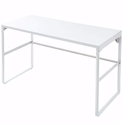 リヒトラブ パソコン台 モニター台 机上台 白 幅59×奥行25×高さ33.5cm トール 耐荷重15kg A7336-0