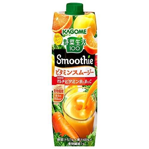 カゴメ 野菜生活100 Smoothie (スムージー) ビタミンスムージー 1000g×6本 マルチビタミン