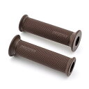 デイトナ グリッピーグリップ バイク用 グリップ ハンドル径φ22.2用 125mm 2層構造 エンド貫通 GG-D-BASE ブラウン 97465