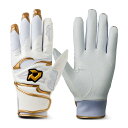 ディマリニ(DeMARINI) バッティンググラブ 両手用 DM-1 WB5738005M ホワイト/ゴールド M