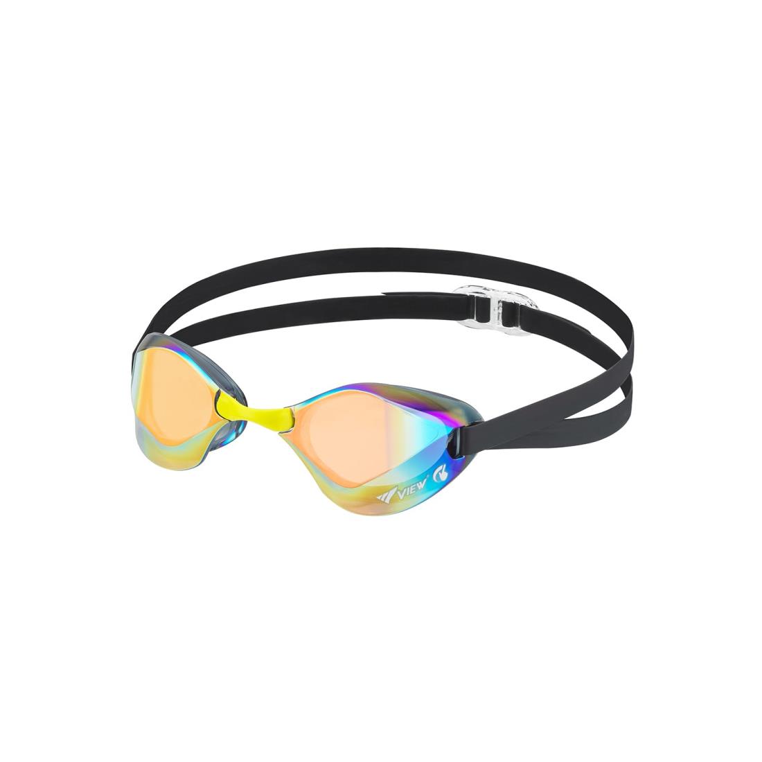 ビュー スイミングゴーグル BladeF 日本製 レーシング ミラータイプ ノンクッション 10歳~大人用 Fina承認モデル くもり止め機能SWIPE搭載 V122SAM SKBR