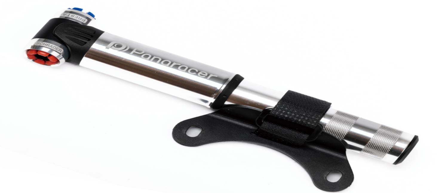 パナレーサー(Panaracer) 自転車 空気入れ ワンタッチ装着 携帯ポンプ 米/仏対応 シルバー 軽量 WMF-22AEZ-S