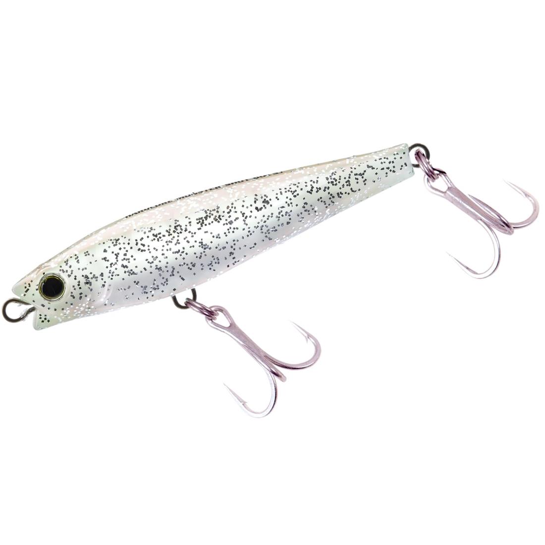 DUEL(デュエル) ハードコア モンスターショットシンキングペンシル 80mm ソリッドパールグローシルバー 青物 ヒラメ サワラ シーバス遠投