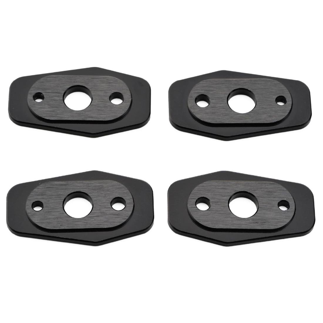 デイトナ(Daytona) バイク用 ウインカーステー M8サイズ用 Vストローム650など適合 アルミ製 ウインカーホルダープレート SUZUKI1 4枚入り(ウインカー2個分) 97398