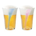 東洋佐々木ガラス 泡立ちぐらす 山 ビール ギフト ペア ビヤー グラスセット 350ml 日本製 ビールグラス ガラスコップ グラス コップ ギフト プレゼント 贈り物 木箱入り G048-T260