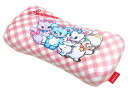 MORIPiLO スイマー 低反発クッション 腰枕 (SWIMMER ギンガムチェック ミニリラックスピロー) ぬいぐるみ グッズ ピンク 16x33x8cm 椅子 背もたれ 昼寝枕 誕生日 プレゼント 可愛い 柔らかめ キャラクター まくらのモリシタ